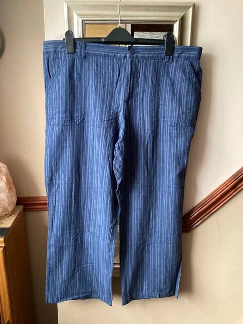 Debenhams ladies linen trousers sale